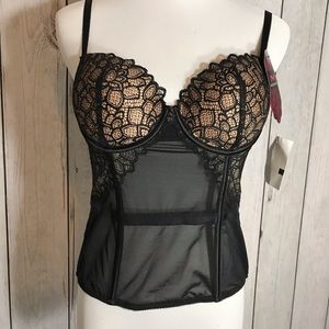 Maidenform extra sexy corset bustier 34B